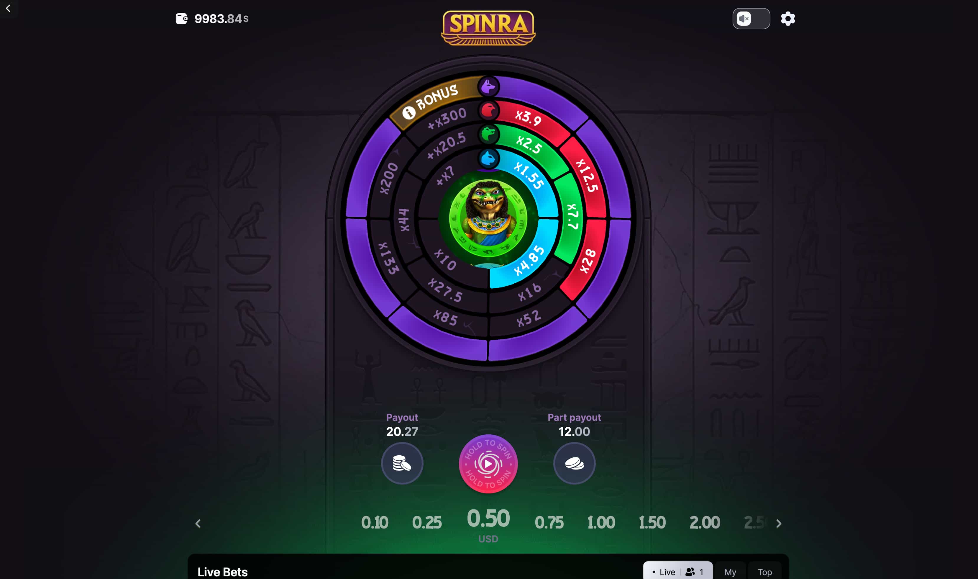 SpinRa jackpot